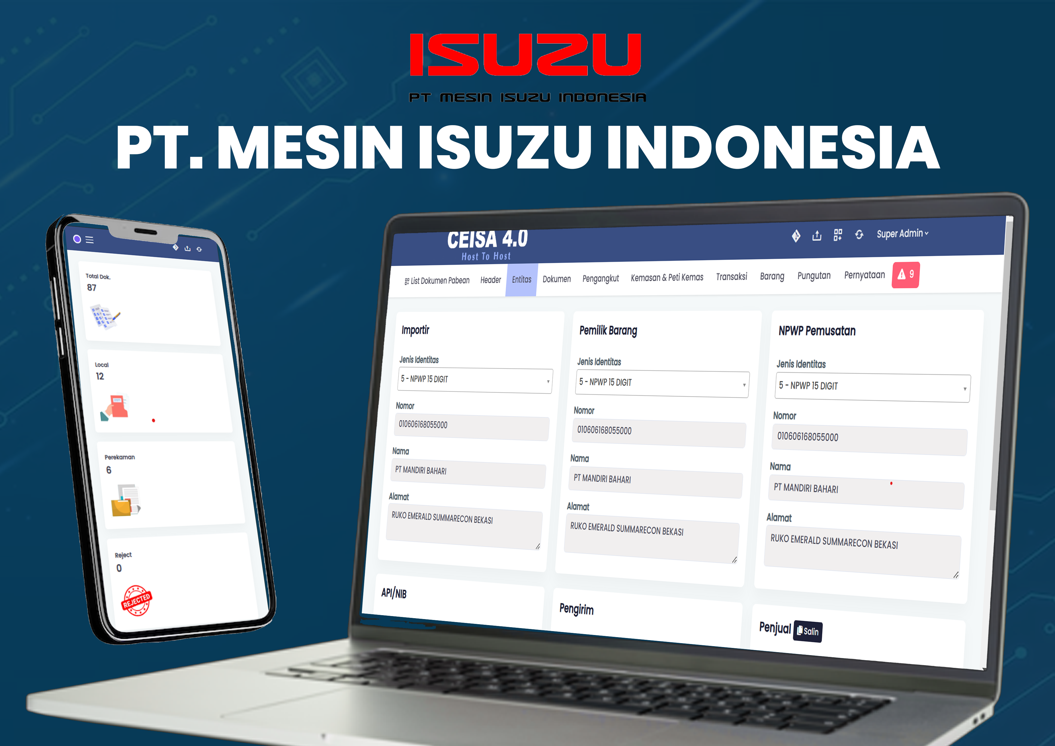Portofolio Mandiri Bahari Teknologi - Ceisa 4.0 Host To Host